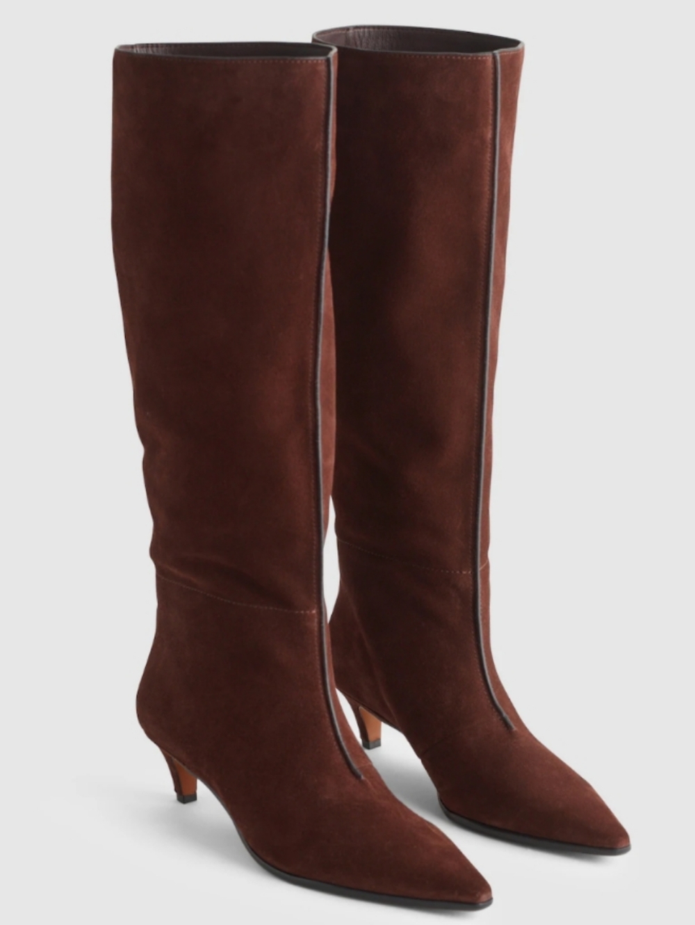Madewell The Emilie Tall Boot Chocolate Raisin Brown Suede Boots Size 6 Women's